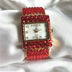 Jimmy Crystal Swarovski Crystal Cuff Bracelet